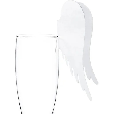PartyDeco Стъклена декорация - Ангелски крила 12, 3 x 10, 7 см