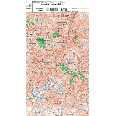 mapa Pik Lenina 1:200 t.