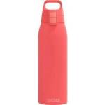 SIGG - Insulated drinking bottle - Thermos bottle Shield Therm One Watermelon - carbonated drinks - leak-proof - dishwasher safe - BPA-free - 90% recycled stainless steel - pink - 1L - 6218.20