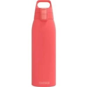SIGG - Insulated drinking bottle - Thermos bottle Shield Therm One Watermelon - carbonated drinks - leak-proof - dishwasher safe - BPA-free - 90% recycled stainless steel - pink - 1L - 6218.20