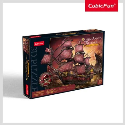 CubicFun Пъзел 3D Кораб Queen Anne's Anniversary Edition 391ч