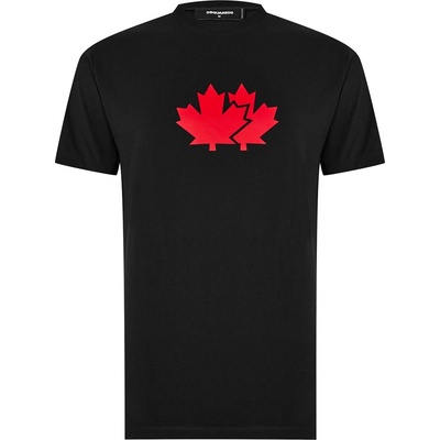 Dsquared2 Тениска DSQUARED2 Maple Leaf T-Shirt - Black