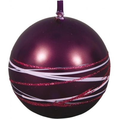 Ceramicus SATURN KOULE vánoční metalická lesklá d8cm