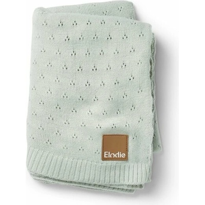 Elodie Details Pletená deka Pointelle Blanket Mineral Green