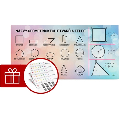 DISK Art Akustický obraz - Matematika (120 x 60 x 8)