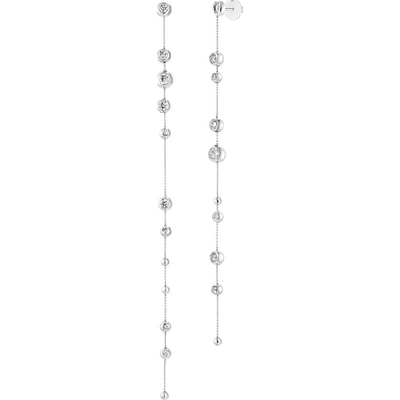 Tiami náušnice z bílého zlata s diamanty COOOLATE ECUW20001