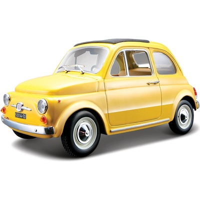 Bburago Fiat 500F 1965 žltá BB18 22098Y 1:24