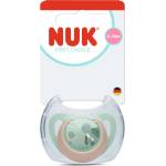 Nuk First Choice биберон залъгалка, силикон, 6-18 мес. , 1 бр. , Костенурка (10176371)