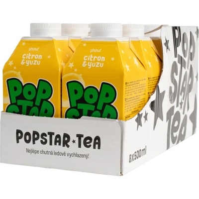 Popstar Tea Citron & Yuzu 8 x0,5 l