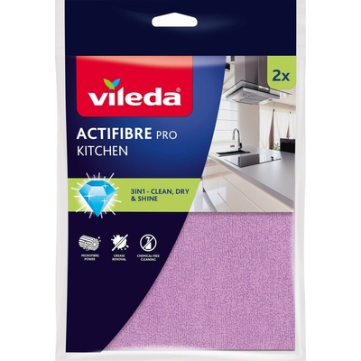 Vileda Actifibre mikrohadřík do kuchyně 27 x 30,5 cm 2 ks – Sleviste.cz