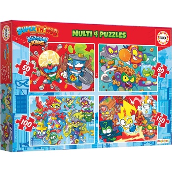 Image 1 of Educa Пъзел Educa 4 в 1 - Супер неща (EDU19206)
