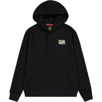 Alpha Industries Camo Sleeve Hoodie pánska mikina black