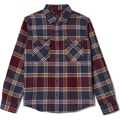 Brixton Мъжка риза с копчета Brixton Bowery Flannel Shirt - Mood Indigo / Port / Saffron (033-2867-0311)