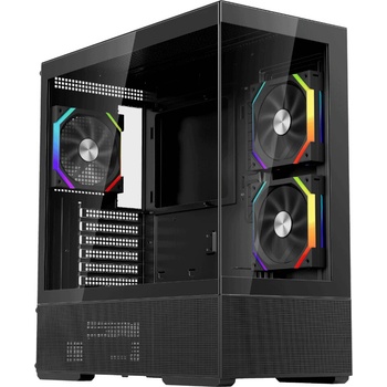 1stPlayer Crystal Vision CV7 black + 5 fan (CV7-BK-2FAR-2FH7R-1FH7)