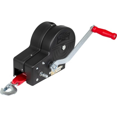 DRAGONWINCH Ruční naviják DRAGON WINCH DWK 35VC PLASTOVÉ POUZDRO, dvourychlostní, Pás, 1588kg