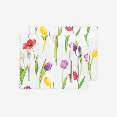 Goldea prostírání teflonové barevné tulipány 2ks 30x40 cm