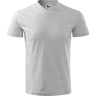 MALFINI Malfini v-neck 102 / Унисекс тениска с v-образно деколте - светло сив меланж xxl (1020317)