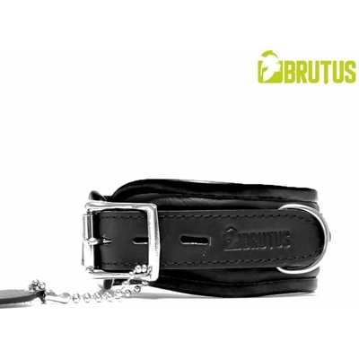 Brutus Leather Collar Black