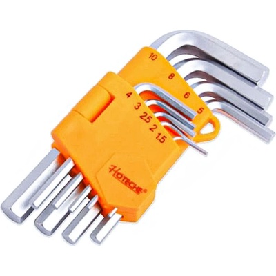 Hoteche Sada krátkych imbusových kľúčov 1.5-10 mm HT260109