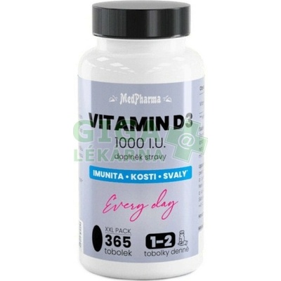 MedPharma Vitamin D3 1000 I.U. 365 tablet – Hledejceny.cz