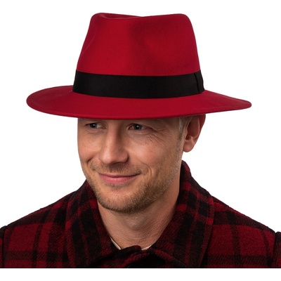 Fiebig zimní klobouk červený