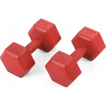 Gymtek Pevné bitúmenové činky 2 x 3 kg