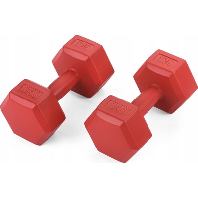Gymtek Pevné bitúmenové činky 2 x 3 kg