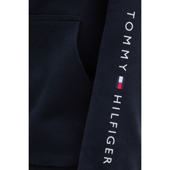 Tommy Hilfiger Суичър Tommy Hilfiger в тъмносиньо с качулка с принт UM0UM03347 (UM0UM03347)