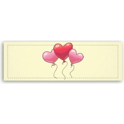 Fotoobraz 150x55 cm panorama heart balloon