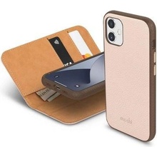 Pouzdro Moshi Overture with Detachable Magnetic Wallet pre iPhone 12 mini - Luna růžové