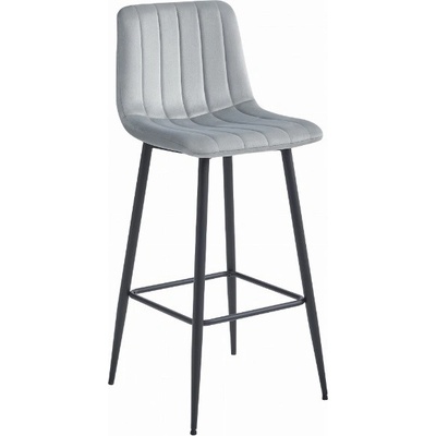 Trendie Florence samet stříbrno šedá