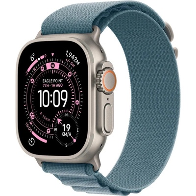 Apple Watch Ultra 3 (2025) 49mm Prírodný titán so svetlo modrým alpským ťahom L MEWP4QC/A