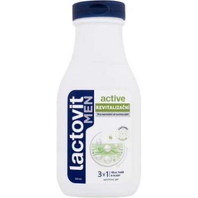 Lactovit Men Active ревитализиращ душ гел 3в1 300 ml за мъже