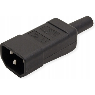 PREMIUMCORD Konektor napájecí 230V na kabel (samec, IEC C14), EDS-cs220m