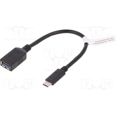 Digitus AK-300315-001-S USB 3.0, USB A zásuvka,USB C vidlice, niklovaný, 150mm