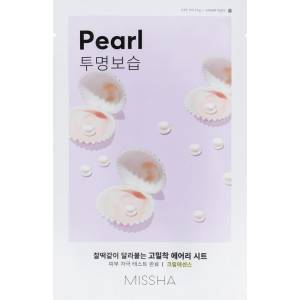Missha Airy Fit Sheet Mask - Pearl - Изсветляваща Текстилна Маска с Перлен Екстракт 19г