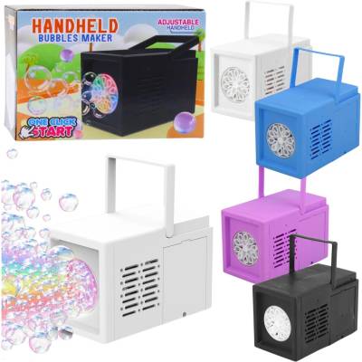 Leantoys Prenosný stroj na výrobu mydlových bublín