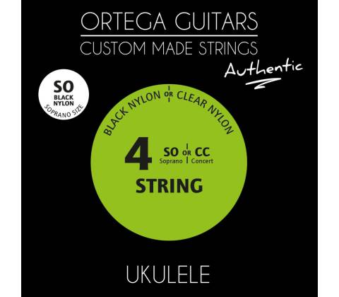 ORTEGA Custom Made String Set Soprano Ukulele 4 String BK