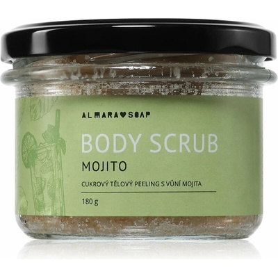 Almara Soap Body Scrub cukrový telový peeling na celulitídu s vôňou Mojito 180 g