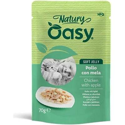 Oasy Cat Natury Soft Jelly Adult Kuřecí filety s jablkem v želé 70 g