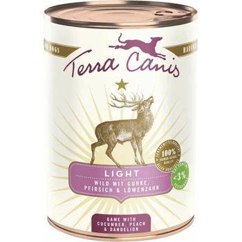 Terra Canis Light Game with cucumber peach & dandelion 400 g