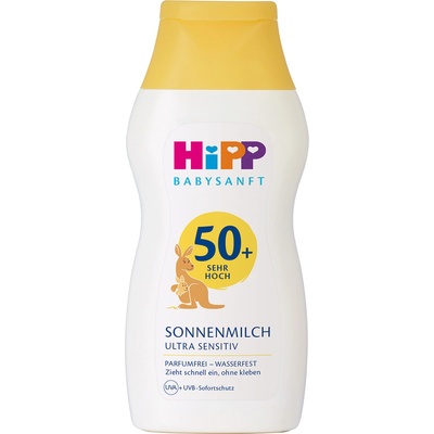 HiPP Слънцезащитно мляко Hipp - SPF50, 200 ml