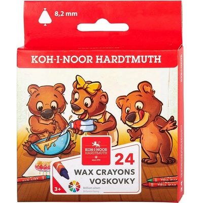 Kohinoor Trojhranné voskovky TRIO VAX 24ks
