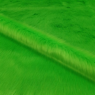 Umělá kožešina N6449 s dlouhým vlasem neon green, š.155