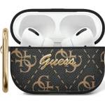 Guess GUA2PG4GPK калъф за AirPods 1/2 черен 4G Hook (GUA2PG4GPK)