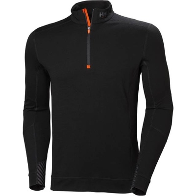Helly Hansen lifa 75107 / Мъжка функционална риза от мериносова вълна с 1/4 цип - черна xl (59510700204)