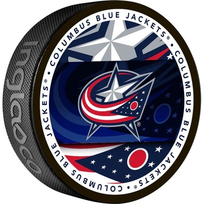 Inglasco / Sherwood Puk Columbus Blue Jackets Medallion Souvenir Collector Puck