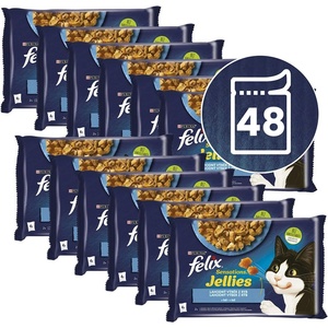 FELIX Капсули FELIX Sensations Jellies, вкусен избор от риба в желе 48 x 85 г