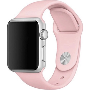 DEVIA řemínek pro Apple Watch 41mm / 40mm / 38mm - silikonový - pískově růžový; 324840