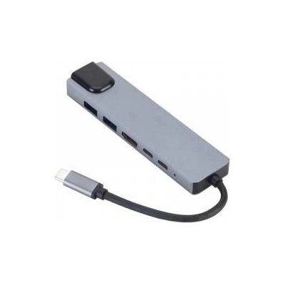 eSTUFF USB-C 6-in-1 Mobile Hub 3.2 Gen 1 (3.1 Gen 1) Type-C, USB-C Charging, USB-C sync/charge port, HDMI, RJ45, USB 2.0